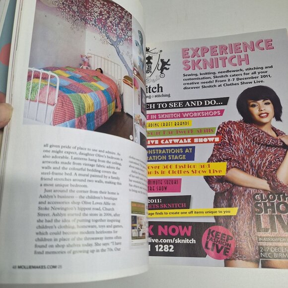 Mollie Makes UK Magazine Issue 5 2011 Crochet Vegetables Linen Kit Retro Craft - Picture 6 of 13